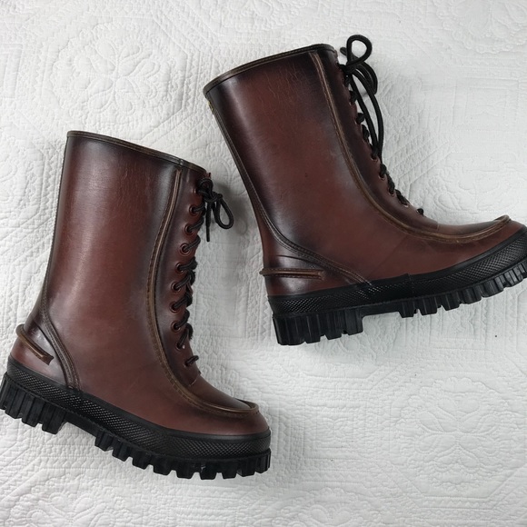 The Pointer Other - Vtg 70s The Pointer Rubber Boots Men's 7 Japan